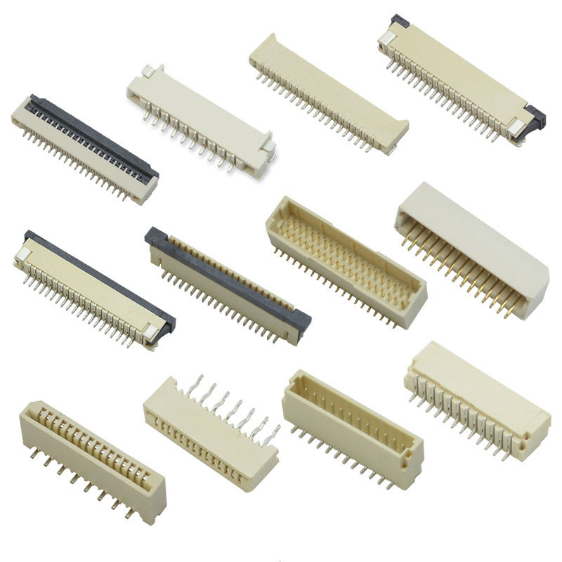 FPC\1.0间距 2.5H 下接触 拉拔 卧式FPC连接器8P