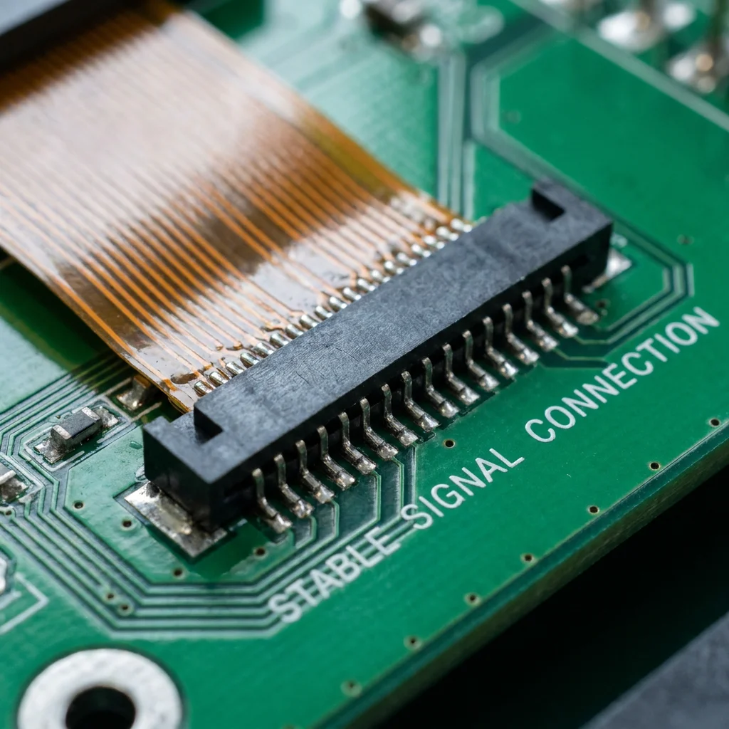 Printed board connector: 25-pin socket, spacing of 2.54 mm, perforated, gold black.