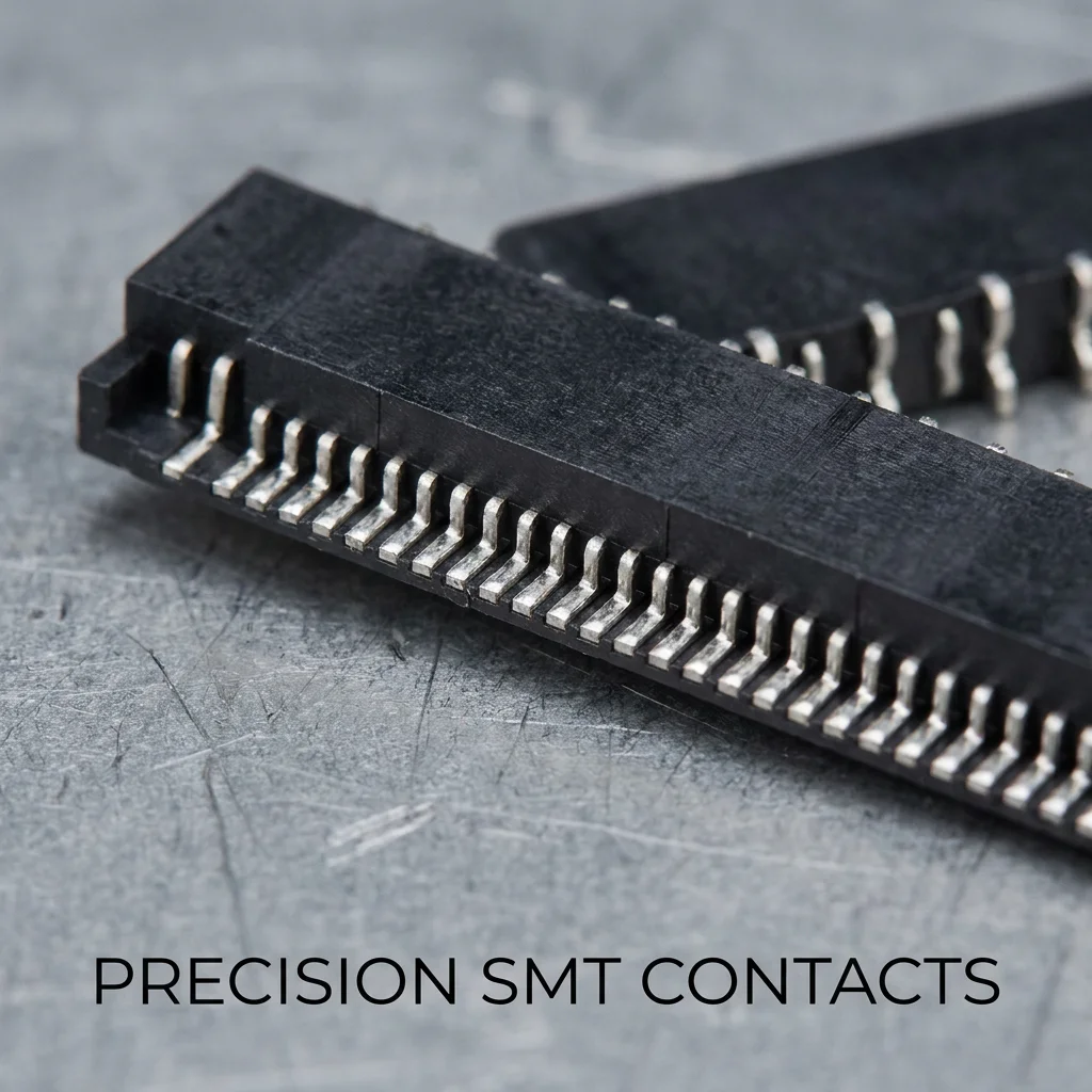 Printed board connector: 25-pin socket, spacing of 2.54 mm, perforated, gold black.